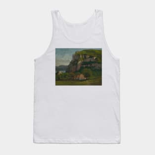 The Rock of Hautepierre by Gustave Courbet Tank Top